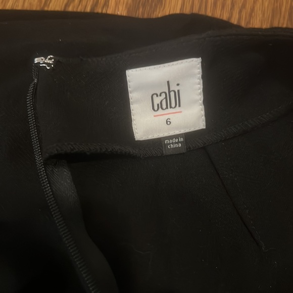 Cabi 3099 Black Overlay Pencil Skirt Size 6 - Picture 6 of 8